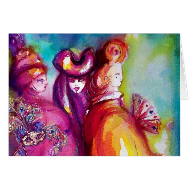 TERCERA MÁSCARA / MASQUERADE VENECIANA (Anverso (Horizontal))