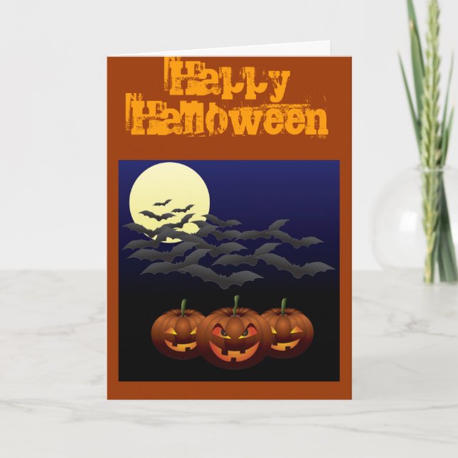 Tercera tarjeta de saludo de Halloween (Anverso)