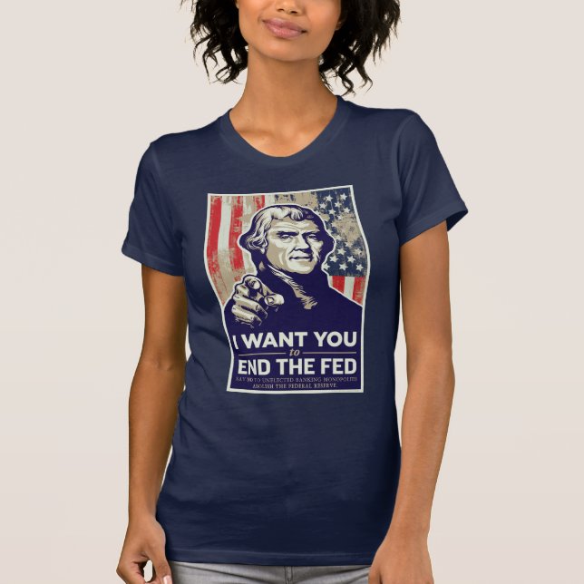 Termine la camiseta Jeffersonian de FED (Anverso)