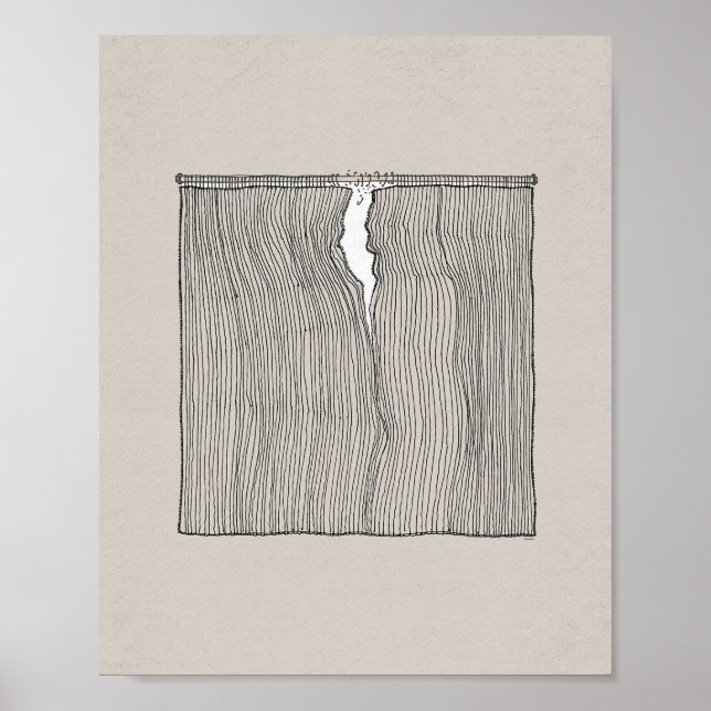 Terminó - Mateo 27:51 Arte De Pared De La Biblia (Frente)