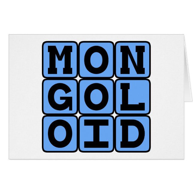 Término Mongoloide Ofensivo (Anverso (Horizontal))