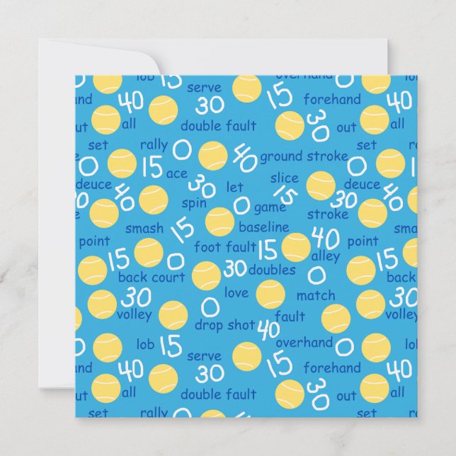 Términos de tenis (Anverso)