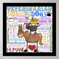 Términos de veterinaria de arte en el metro con fr