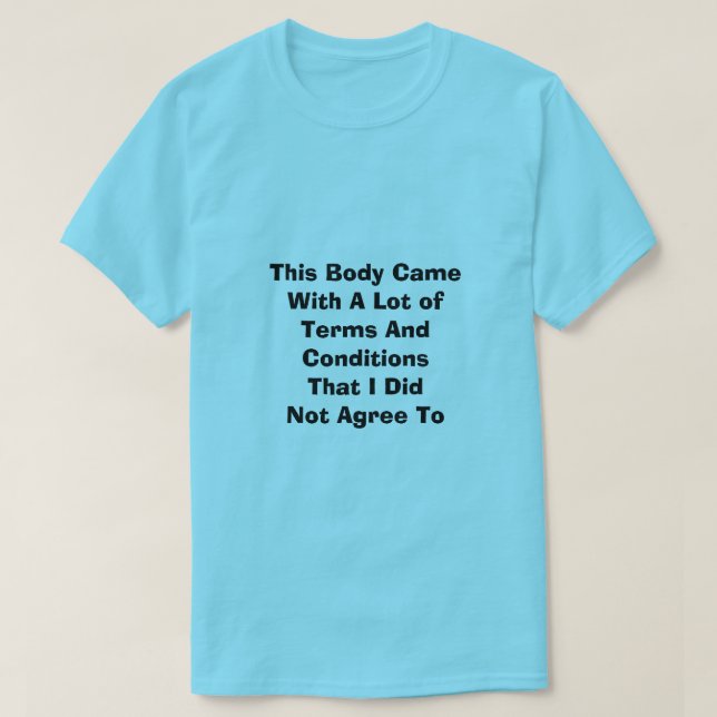 Términos y condiciones de la camiseta (Diseño del anverso)