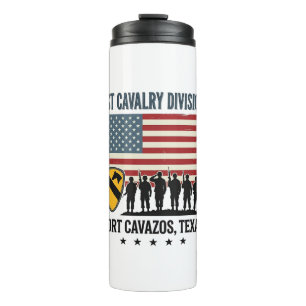 Termo 1ª División de Caballería Fort Hood Camiseta Milit