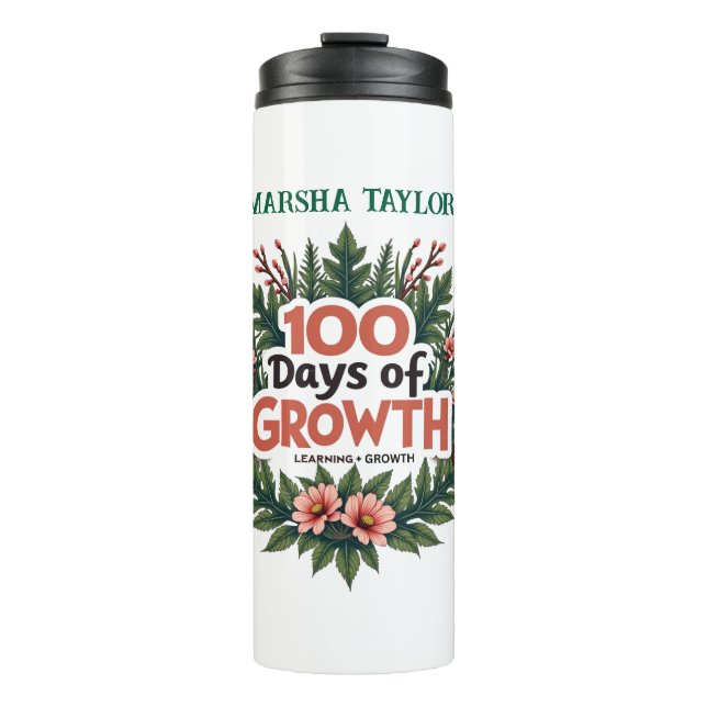 Termo 100 días de crecimiento: aprendizaje y florecimien (Anverso)