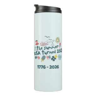 Termo 1776 - 2026 Retro 250 Aniversario 4 De Julio