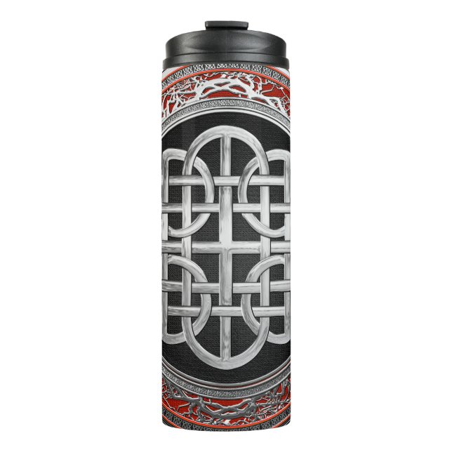 Termo [200] Cruz de nudo sagrado de plata celta (Anverso)
