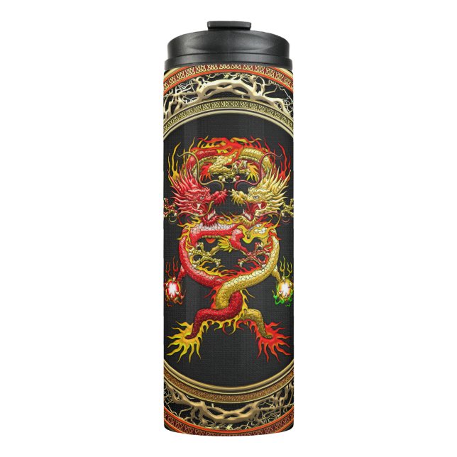 Termo [200] Dragones rojos y amarillos (Anverso)