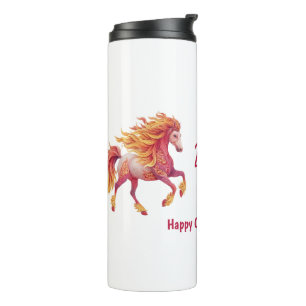 Termo 2026 Caballo Ígneo – Feliz Año Nuevo Chino