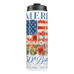 Termo 250º Aniversario USA Mujeres 4 de Julio América 25
