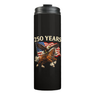 Termo 250 Aniversario Estados Unidos Caballo Occidental