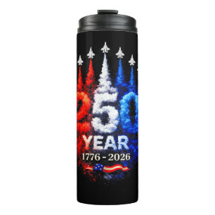 Termo 250 años americano 1776 2026 250º USA Patriótico 4
