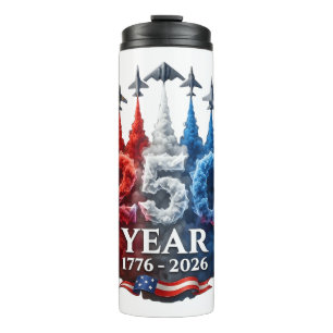 Termo 250 años americano 250 cumpleaños USA patriótico 4