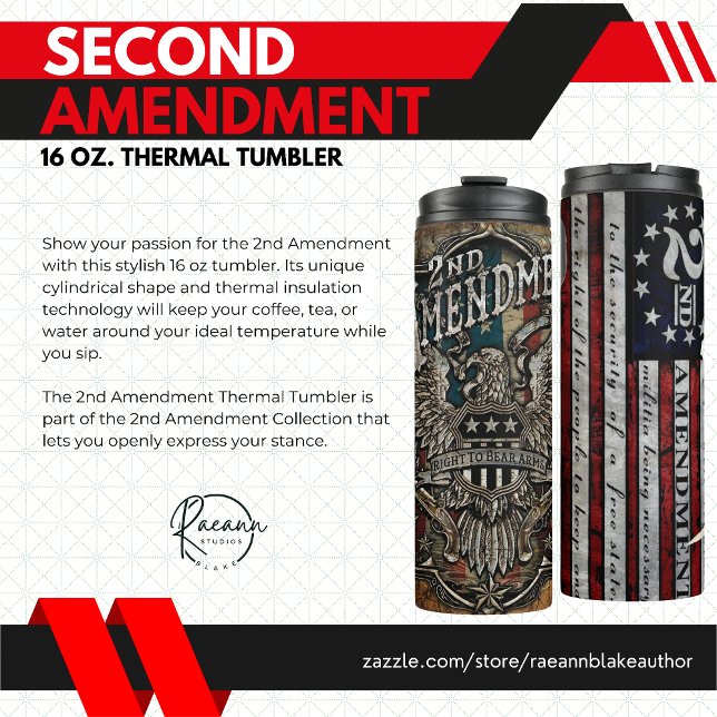 Termo 2.ª enmienda Tumbler térmico (Subido por el creador)