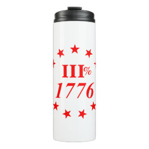 Termo 3% 1776 estrellas #USAPatriotGraphics ©WhiteTigerL