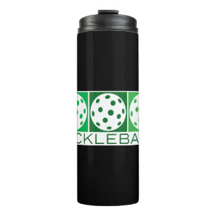 Termo 3 Bolas verdes sobre blanco