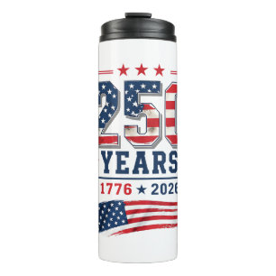 Termo 4 de julio bandera de Estados Unidos patriótica 25