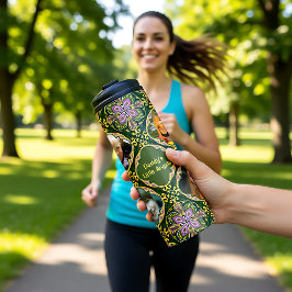 Termo 4 fotos + texto Azulejos de olivo y lavanda