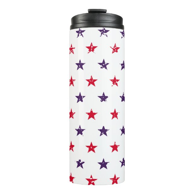 Termo 4th of July Stars Grunge Abstract Seamless Pattern (Anverso)