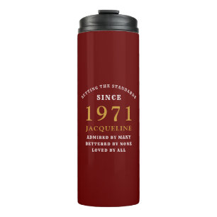 Termo 50 Aniversario 1971 Oro Rojo para su persona