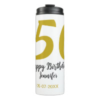 50 cumpleaños añadir nombre fecha año negro planti