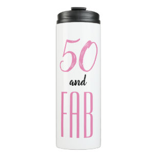Termo 50 y Fab rosa y negro