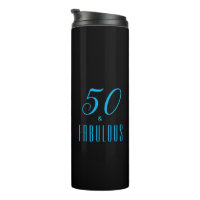 50 y fabuloso cumpleaños negro azul cielo
