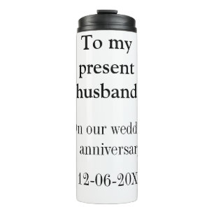 Termo A mi esposo aniversario de bodas agregar nombre fe