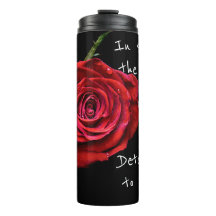 A Pesar De Los Odds Red Rose Tumbler