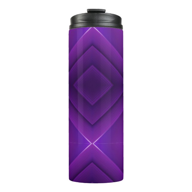 Termo A purple travel mug with a sleek black lid  (Anverso)