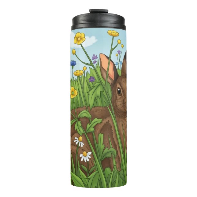 Termo A todos los conejos les encantan las flores (Anverso)