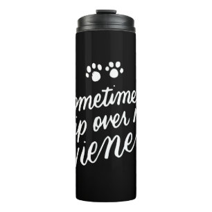 Termo A Veces Viajo Sobre Mi Perro Wiener Funny Dachshun