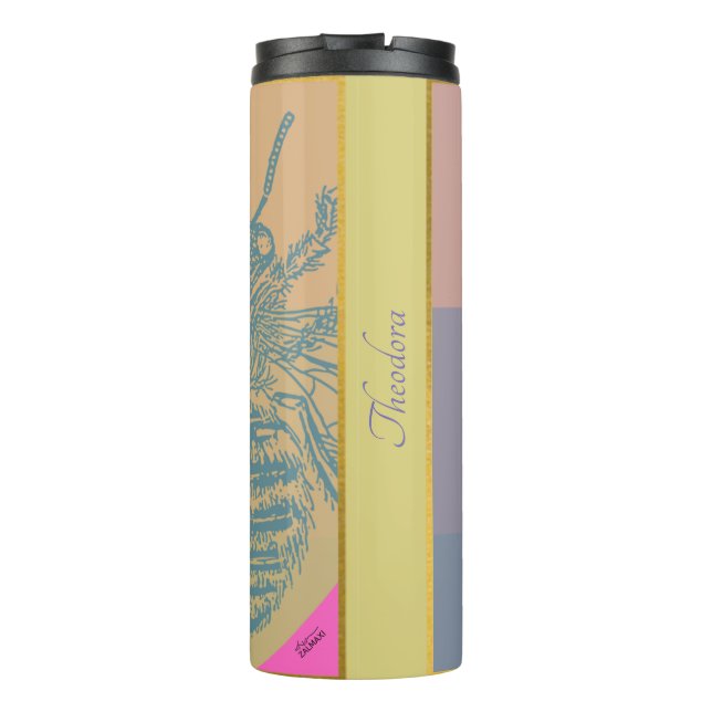 Termo Abeja dorada moderna (Reverso)
