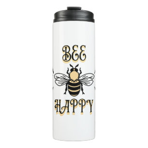 Termo Abeja Feliz Colores Vintage Abeja de Miel