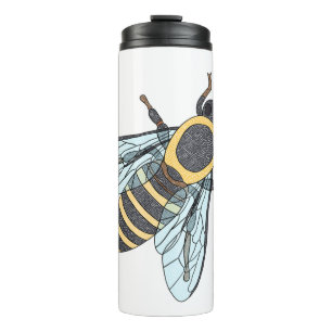 Termo Abeja melífera (blanca) - Tumbler