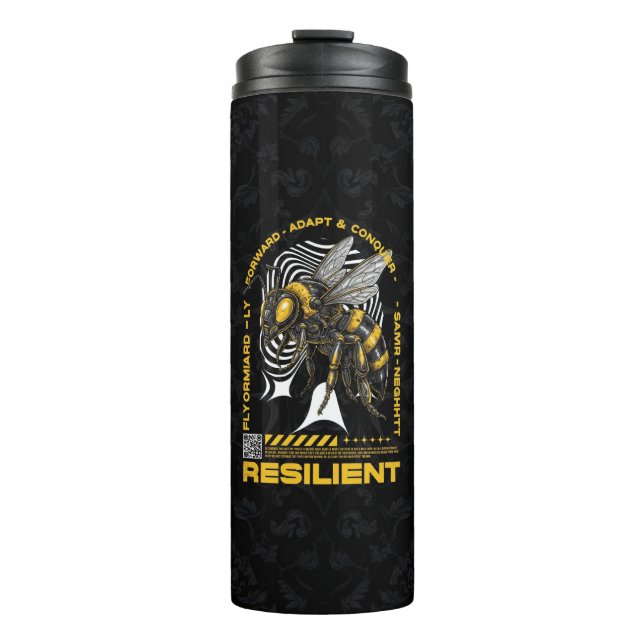 Termo Abeja Resistente – Diseño de Positividad de Abeja  (Anverso)