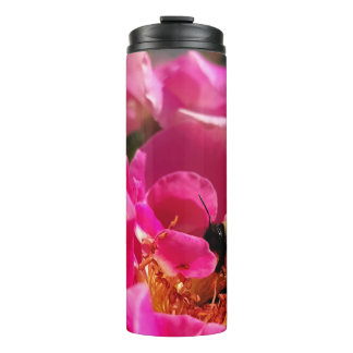 Termo Abeja y Rosa Rosa
