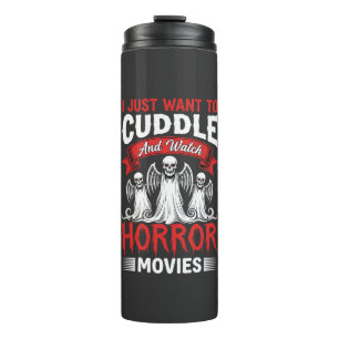 Termo Abraza y mira películas de terror Esqueleto Hallow
