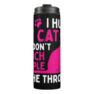 Termo Abrazo a mi gato para no golpear a la gente - aman