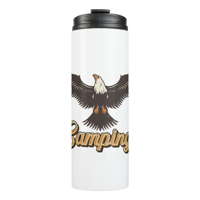 Termo Abrazo de águila: aventura, libertad e inspiración (Anverso)