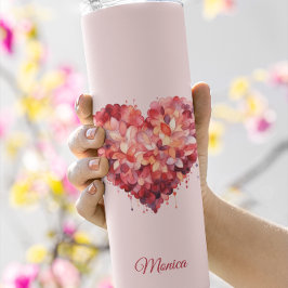 Termo Abrazo floral | Corazón | Personalizado Valentine