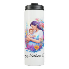 Termo Abrazo floral del Día de la Madre