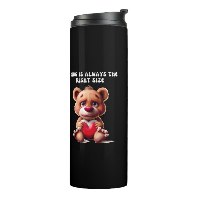 Termo Abrazos felices para los amigos (Rotado hacia la izquierda)