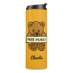 Termo Abrazos gratis Teddy nombre personalizado y tumble