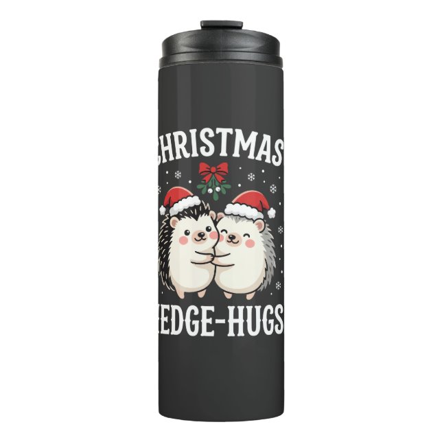 Termo Abrazos Navideños Erizo Adorable Erizo Vacaciones (Anverso)