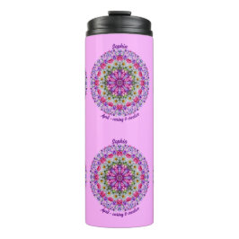 Termo Abril personalizado Flower Sweet Pea Mandala