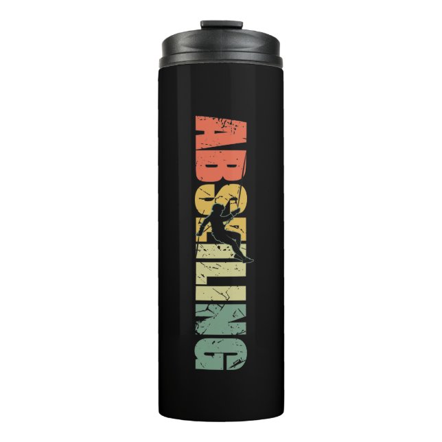 Termo Abseiling Vintage Rappelling Mountain Climber (Anverso)