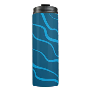 Termo Absorción de ondas azules, simples, modernas y fre