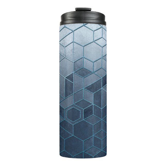 Termo Absorción geométrica de hexagones en un relieve az (Anverso)